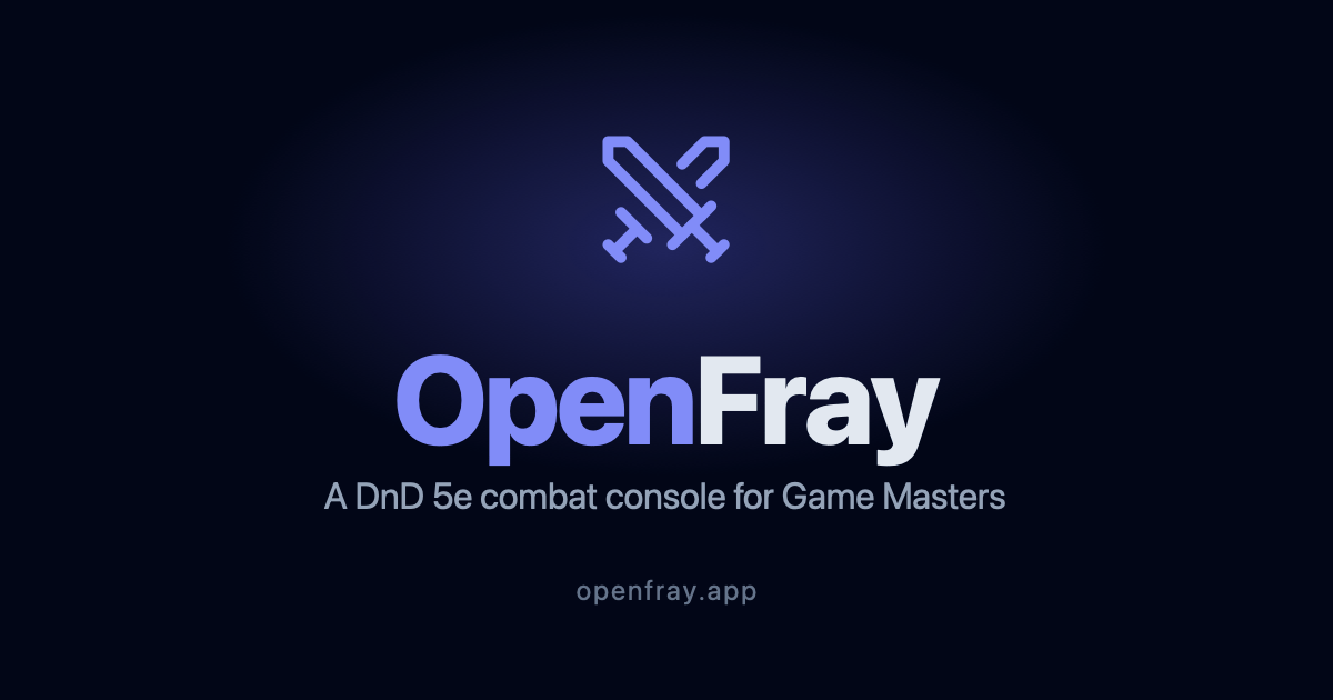 The OpenFray combat console.