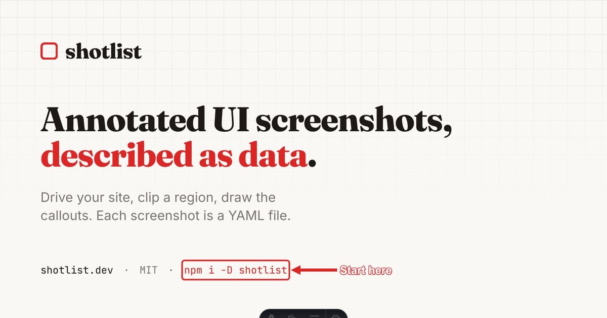 The shotlist website and command-line interface.